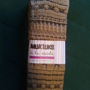 Muk Luks a la mode over the knee socks !! Brand new!!